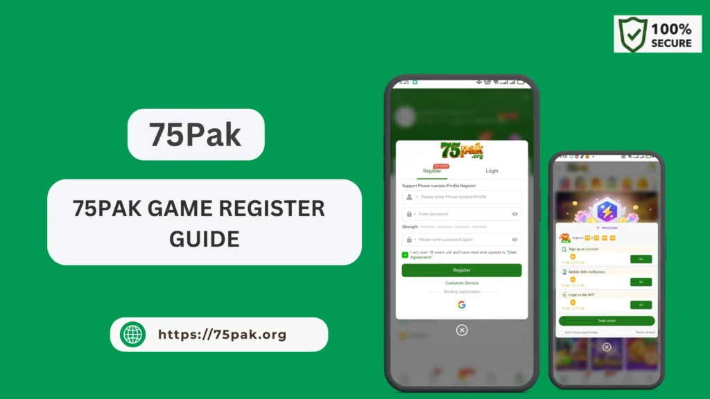 75Pak Game registration guide on Android